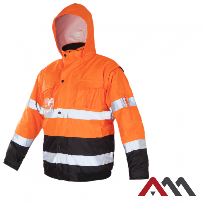 Kurtka FLASH Short-B Orange -ostrzegawcza